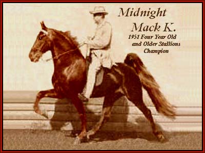 Midnight Mack K 1951 Four Year Old World Champion